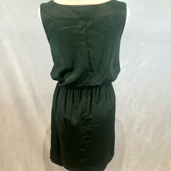 Jessica Simpson Forrest green and nude lace panel dress with pockets size small - Picture 5 of 7